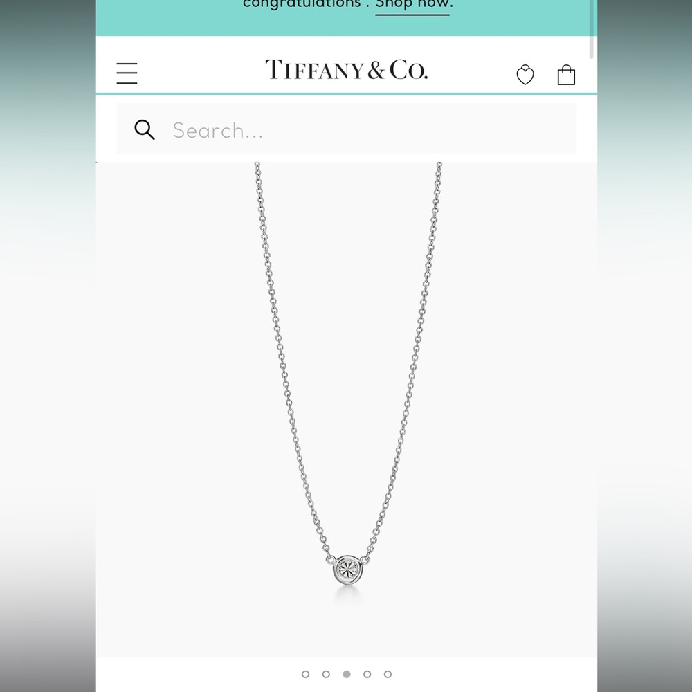 Tiffany diamond pendant